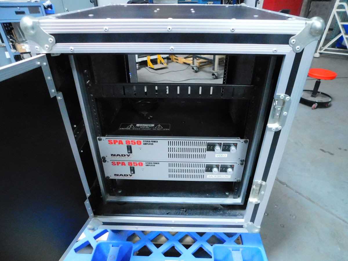 DADY SPA 850 STEREO POWER AMP. 2CH 850W W/RACK CABINET - MISCELLANEOUS