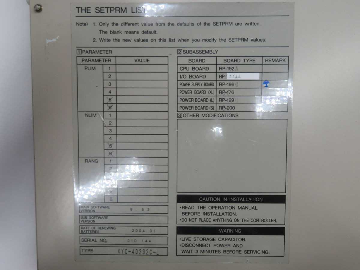 Denso RC3-XYCC Robot Controller T262965 - High Performance Automation Solution - ROBOT CONTROLLERS