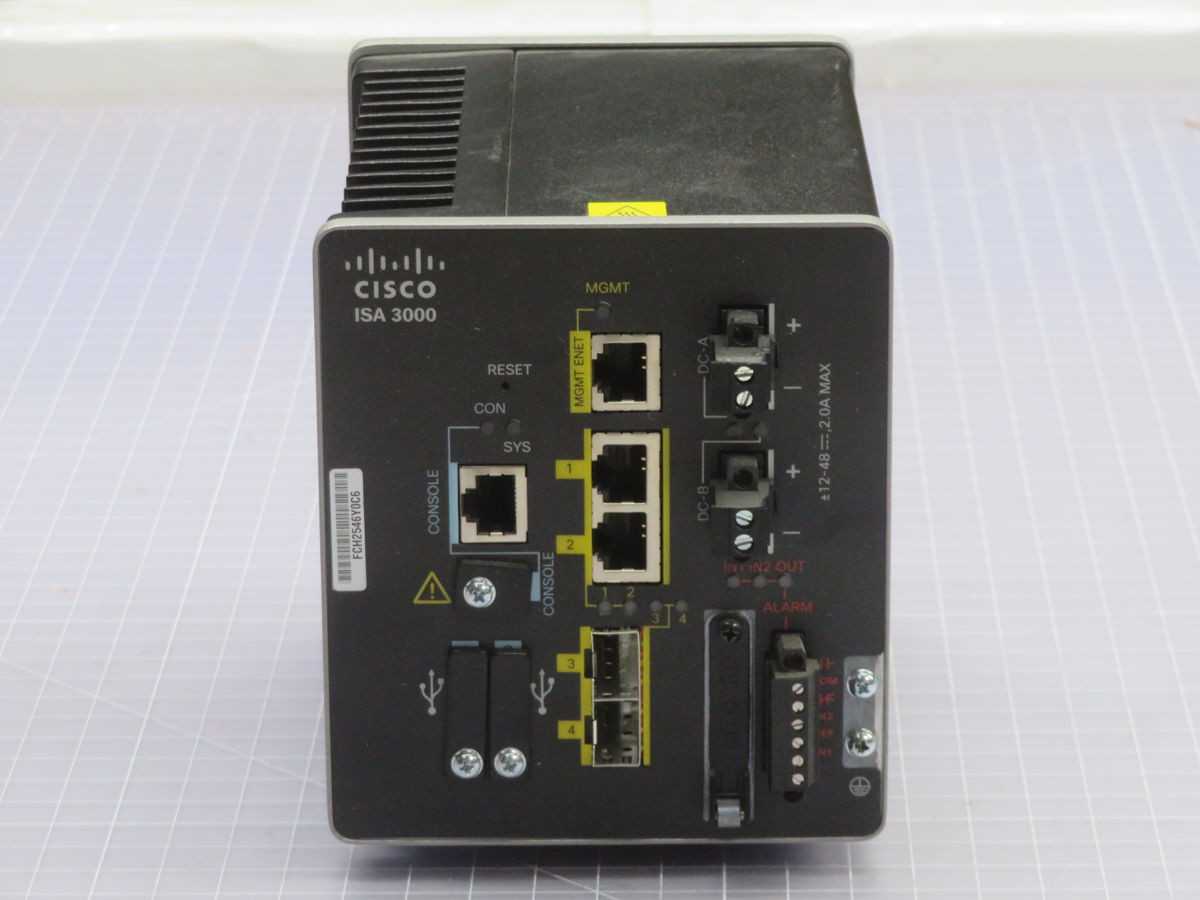 CISCO ISA 3000 ISA-3000-2C2F-K9 V04 INDUSTRIAL SECURITY APPLIANCE T263152 - AUTOMATION & CONTROLS