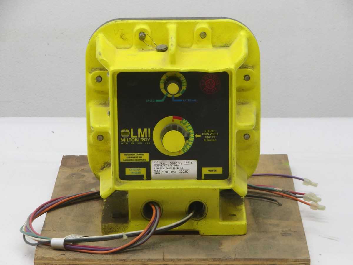 LMI E701-94S ELECTRONIC METERING PUMP, 120 VAC POWER, 1.30 GPH FLOW, 300 PSI PRESSURE - METERING PUMP