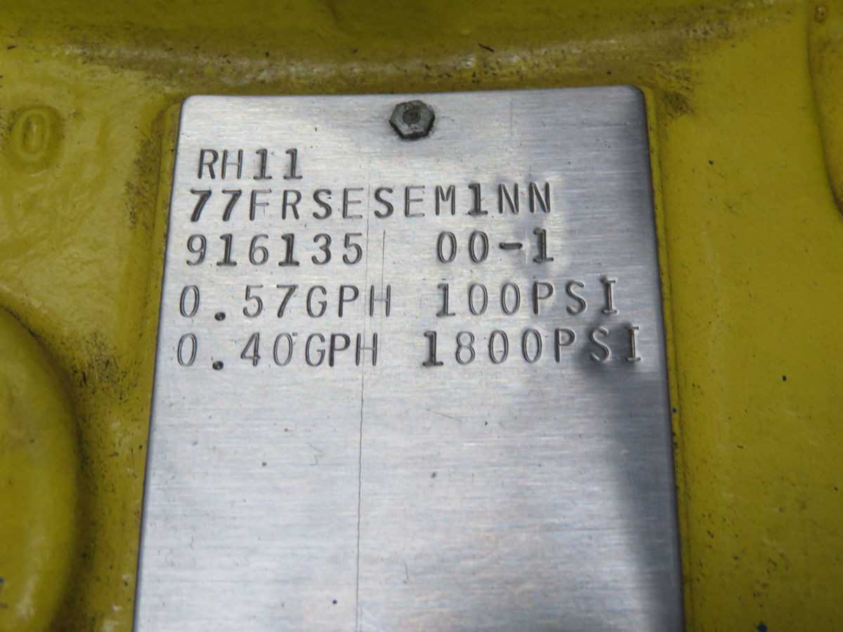 MILTON ROY RH11-77FRSESEM2NN METERING PUMP W MOTOR D79T8255N-LF T261500 - METERING PUMP
