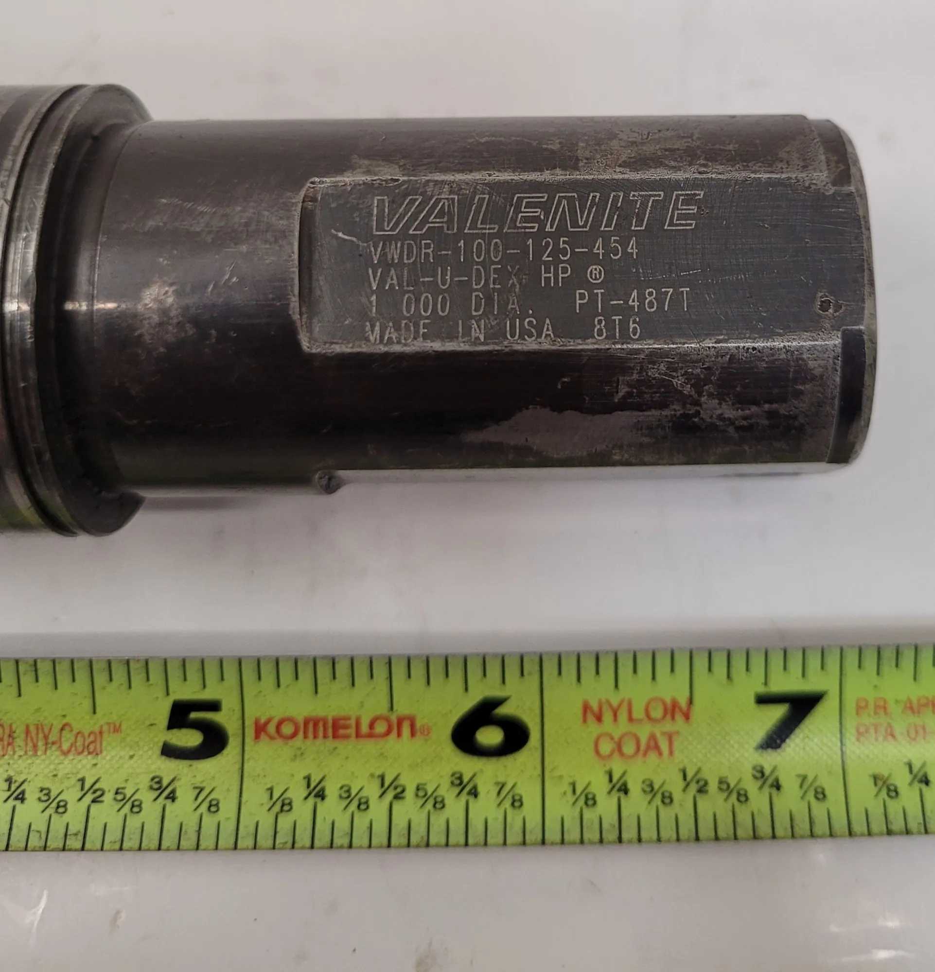 VALENITE INDEXABLE COOLANT DRILL, MODEL VWDR-100-125-454, 2 FLUTES, 1IN END DIAMETER - MACHINING TOOLING & PARTS