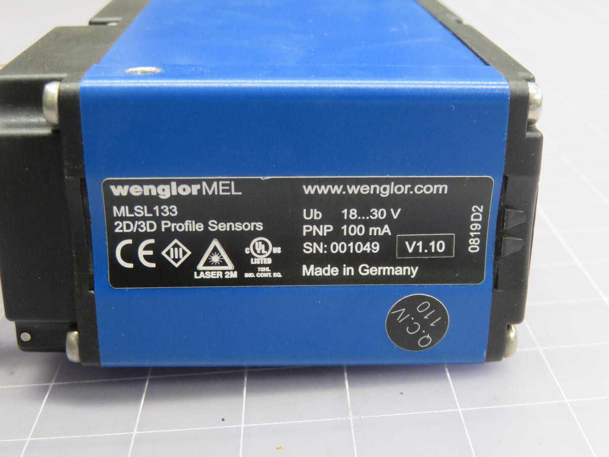 WENGLOR MLSL133 SENSORS, 25-50 MM MEASURING RANGE, 1 ΜM RESOLUTION, 18-30V DC POWER, IP67 RATING - SENSORS