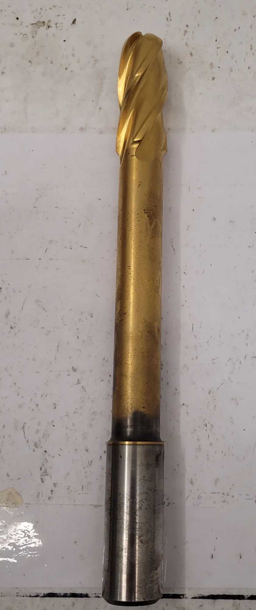 NIAGARA N80320 BALL NOSE DRILL 1" DIAMETER 4 FLUTE, 10.5" OAL, 1" HSS - MACHINE TOOLING