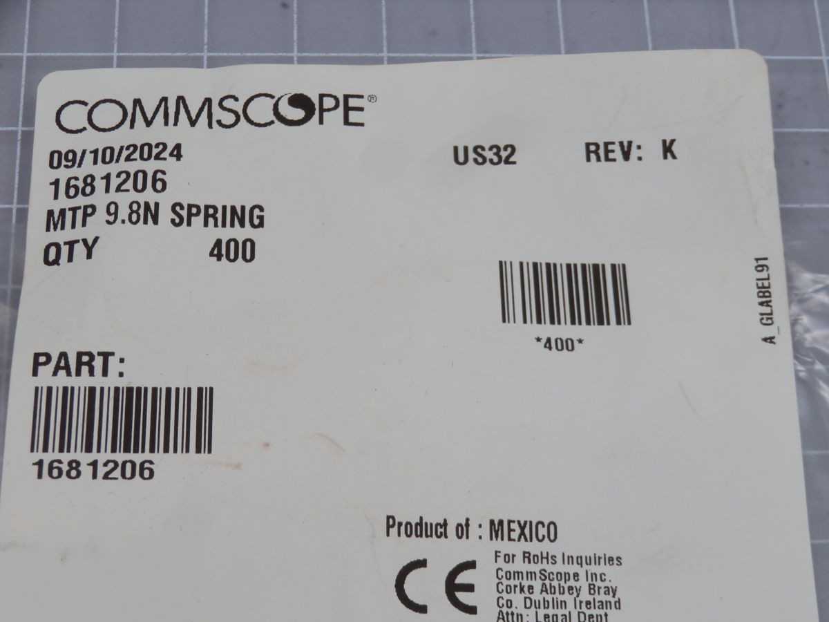 Lot Of 400 CommScope 1681206 Compression Springs T267064 - SPRINGS