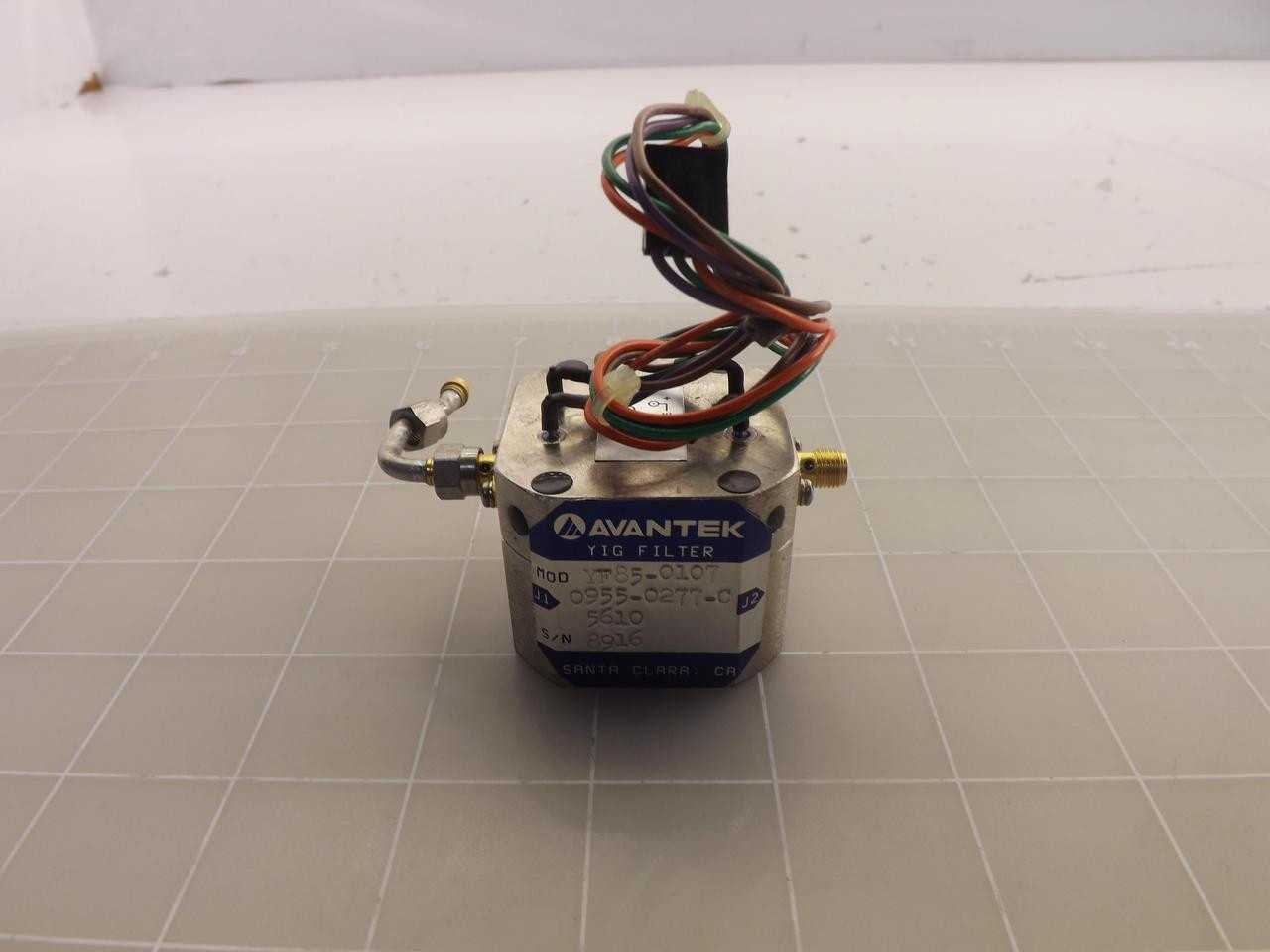 Aventek YF85-0107 0955-0277-0 Filter, 2.9-22 GHz Freq, 50 MHz Bw, 5 Db Insertion Loss - LINE FILTERS