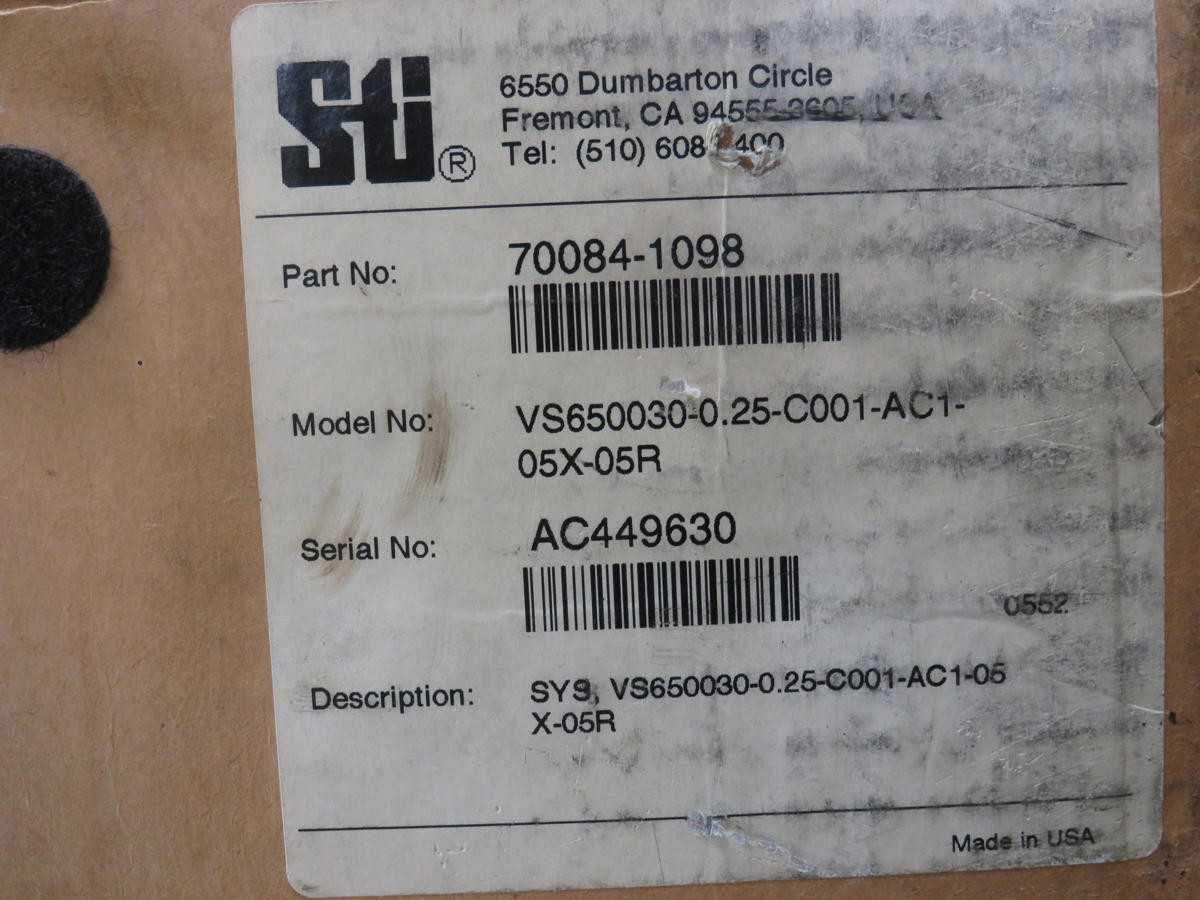 STI VS650030-0 SAFETY LIGHT CURTAIN, 300MM HEIGHT, 30MM RESOLUTION, 8MS RESPONSE - PLANT & FACILITY