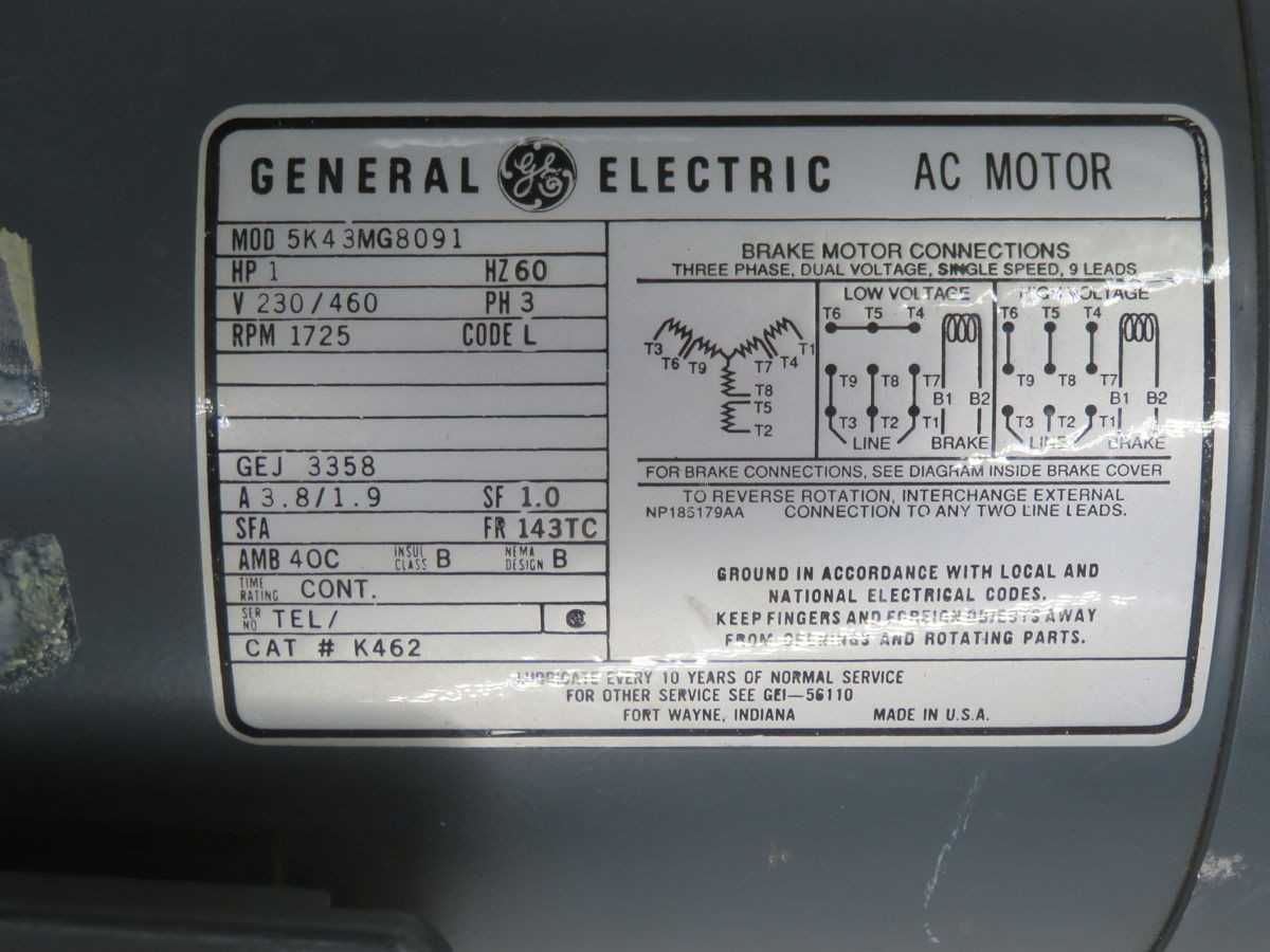 GE 5K43MG8091 AC MOTOR T265594 - AC MOTOR