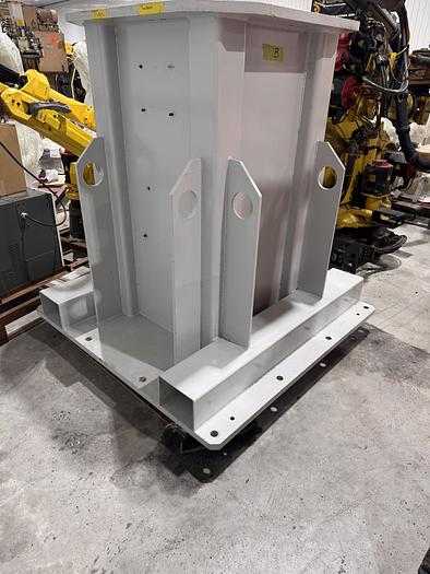 2011 FANUC R-2000 RISER, 54.75" HEIGHT, 37"X37" STEEL SURFACE, STATIONARY BASE - ROBOT PARTS