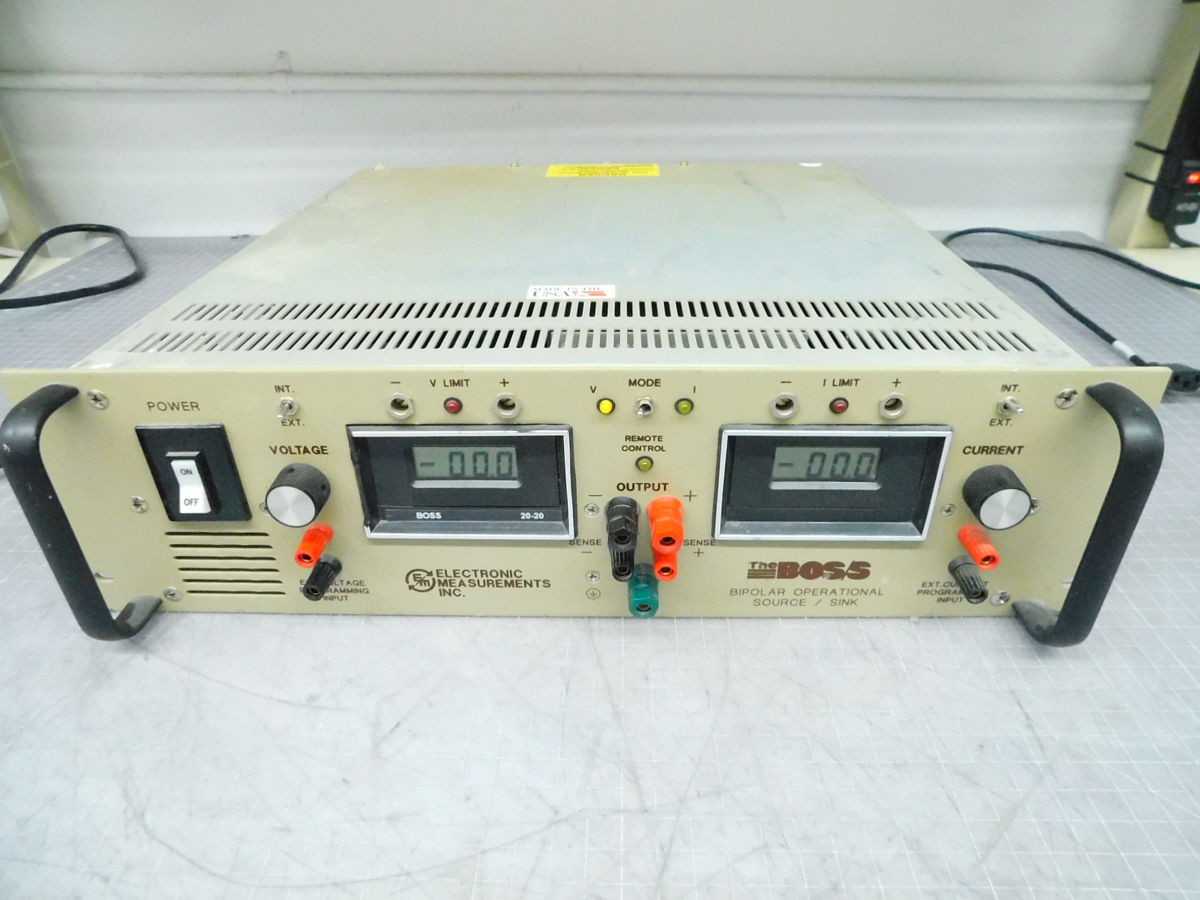 EM ELECTRONIC MEASUREMENT LAMBDA BOS/S 20-20-1-D-2-3 BIPOLAR OPERATIONAL SOURCE/SINK M7069 - ELECTRICAL EQUIPMENT