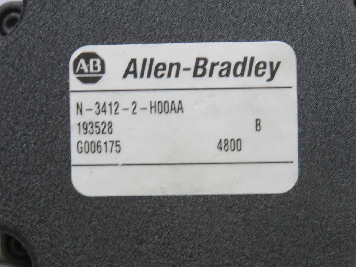 ALLEN BRADLEY N-3412-2-H00AA 193528, SERVO MOTORS, 230 VAC, 0.35 KW POWER, 5500 RPM SPEED - SERVO DRIVES