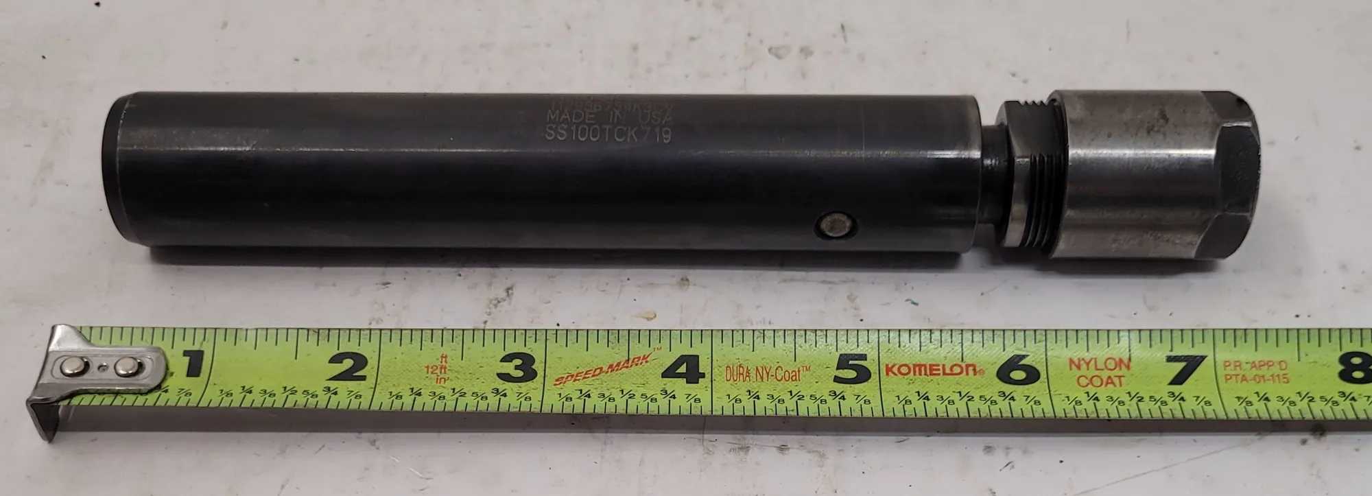 Kennametal Erickson Collet Chuck Extension, 7-1/8" OAL, 1" Body Dia, .70" Bore Dia - MACHINING ACCESSORIES & TOOLING