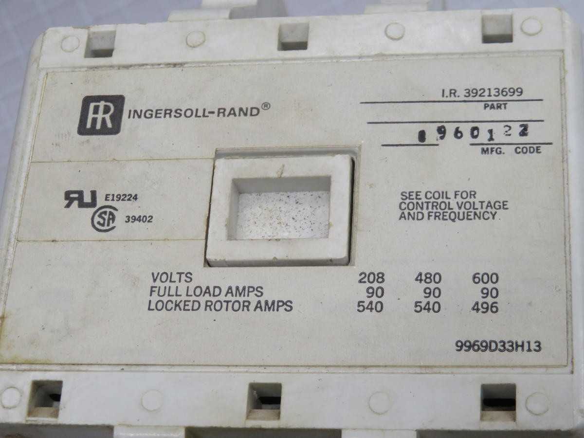 Ingersoll Rand 39213699 Aa33a Contactors, 3 Pole, 600V Max, 19-90A, Nema 3 - CONTACTORS