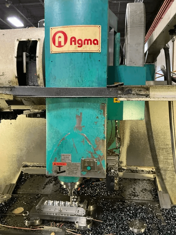 2007 AGMA VMC-158 VERTICAL MACHINING CENTER 10000 RPM CAT40 15/20 HP FANUC 18I-MB - VERTICAL MACHINING CENTERS
