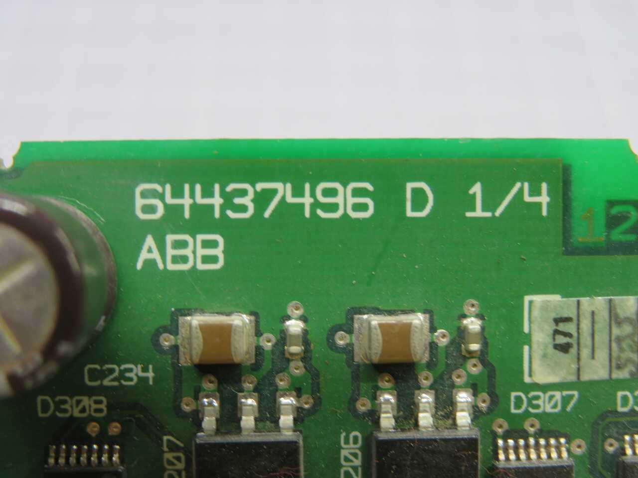 ABB 64437496 D 1/4 Power Supply Board T269451 - PCB CIRCUIT BOARDS