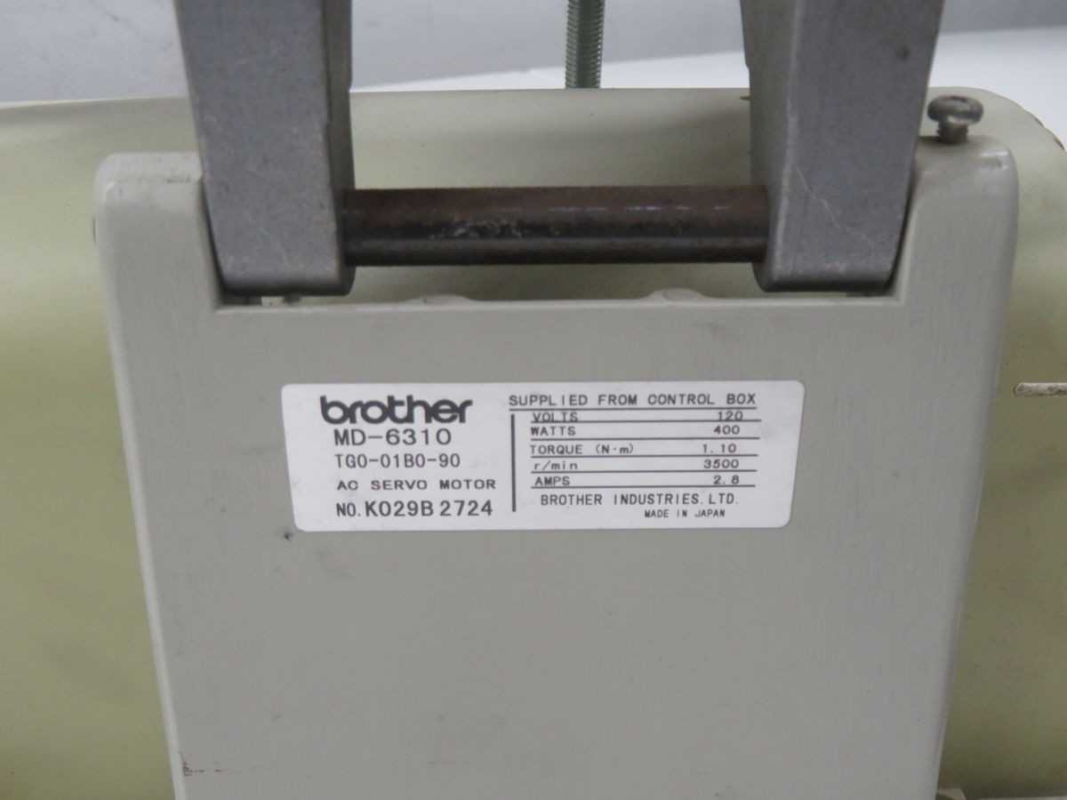 BROTHER MD-6310 TGO-01B0-90 SEWING MACHINE - PLANT & FACILITY
