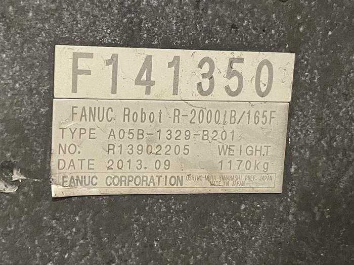 2013 FANUC R-2000iB/165F Articulated Robot, 165kg Payload, 2655mm Reach, R-30iB Controller - ARTICULATED ROBOTS