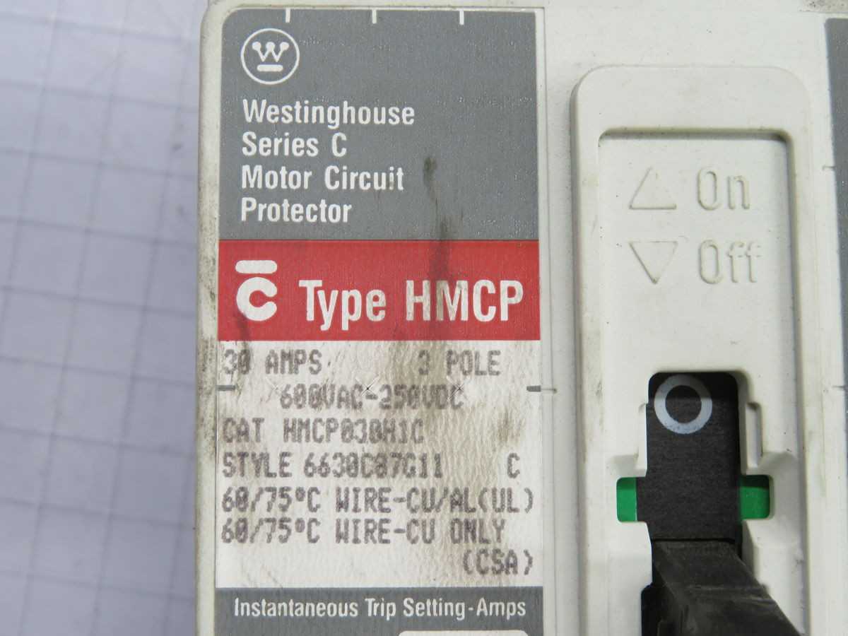 Westinghouse HMCP030H1C Motor Circuit Protector T259297 - CIRCUIT BREAKERS