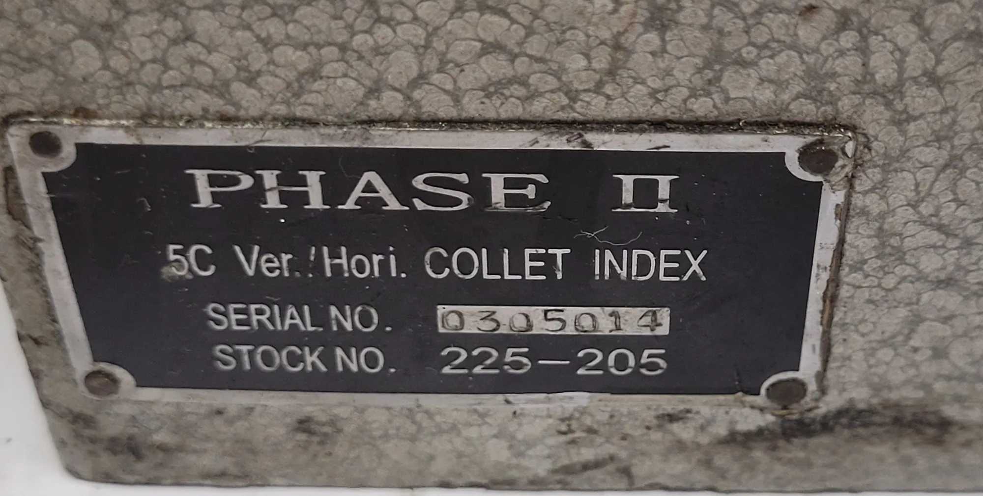 PHASE II 5C HORIZONTAL-VERTICAL COLLET INDEX FIXTURE (VERTICAL; HORIZONTAL) - MACHINING TOOLING & PARTS