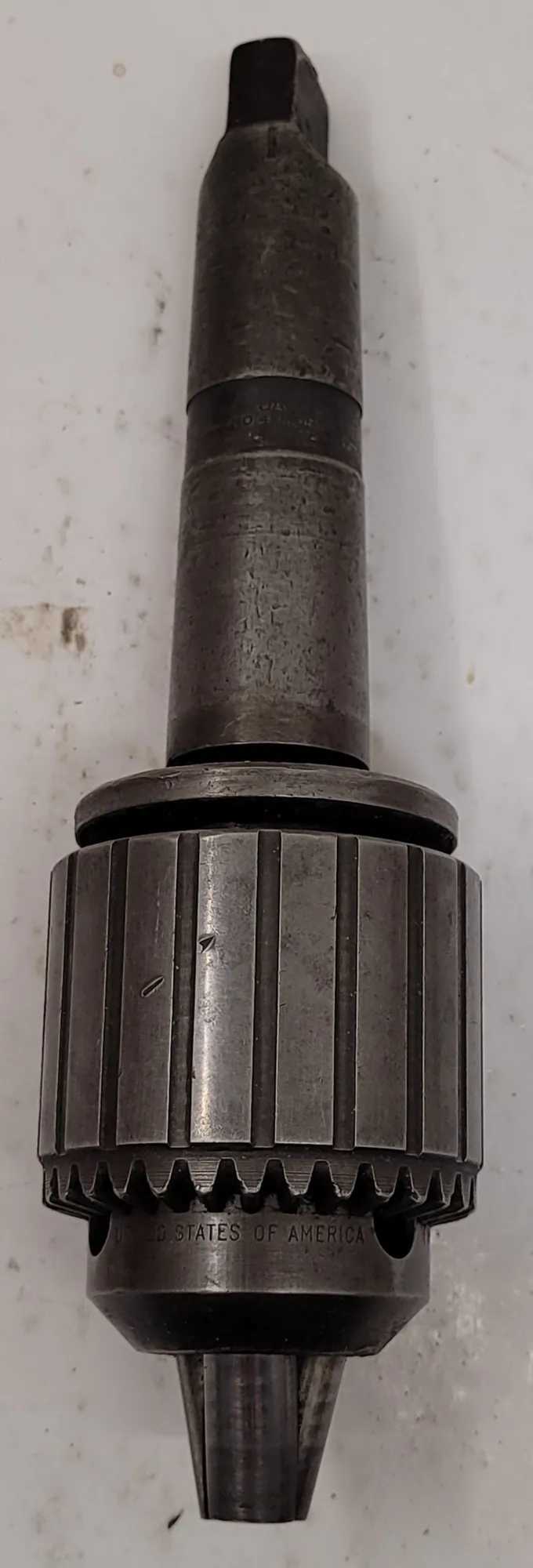 JACOBS NO 36 BALL BEARING CHUCK, 4MT ARBOR, CAP: 3/16-3/4IN, OAL: 9IN - MACHINING TOOLING & PARTS