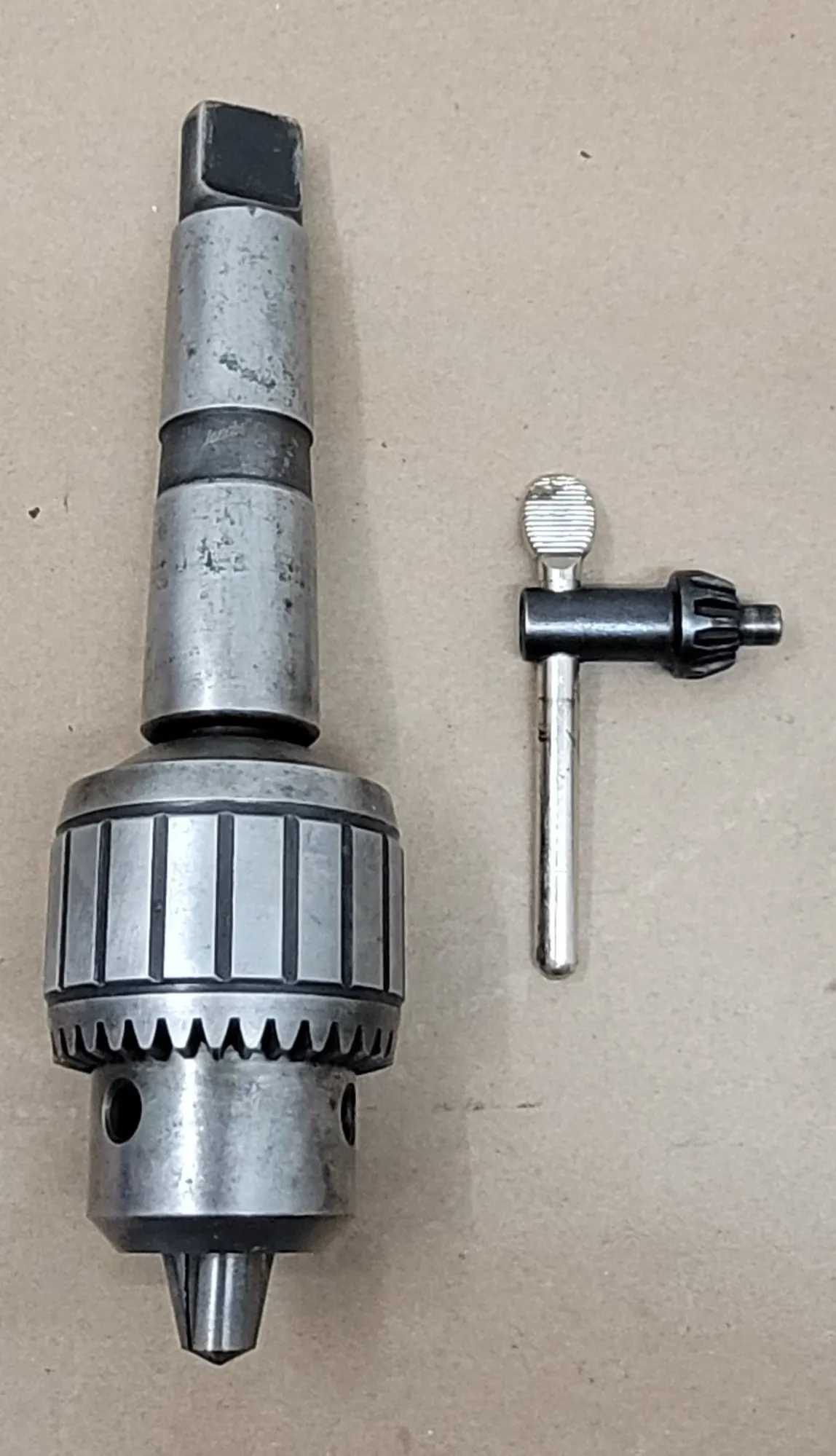JACOBS 14N 3JT DRILL CHUCK W/ KEY – 4MT CHUCK ARBOR, BALL BEARING, 0.040"–0.500" CAPACITY - MACHINING TOOLING & PARTS