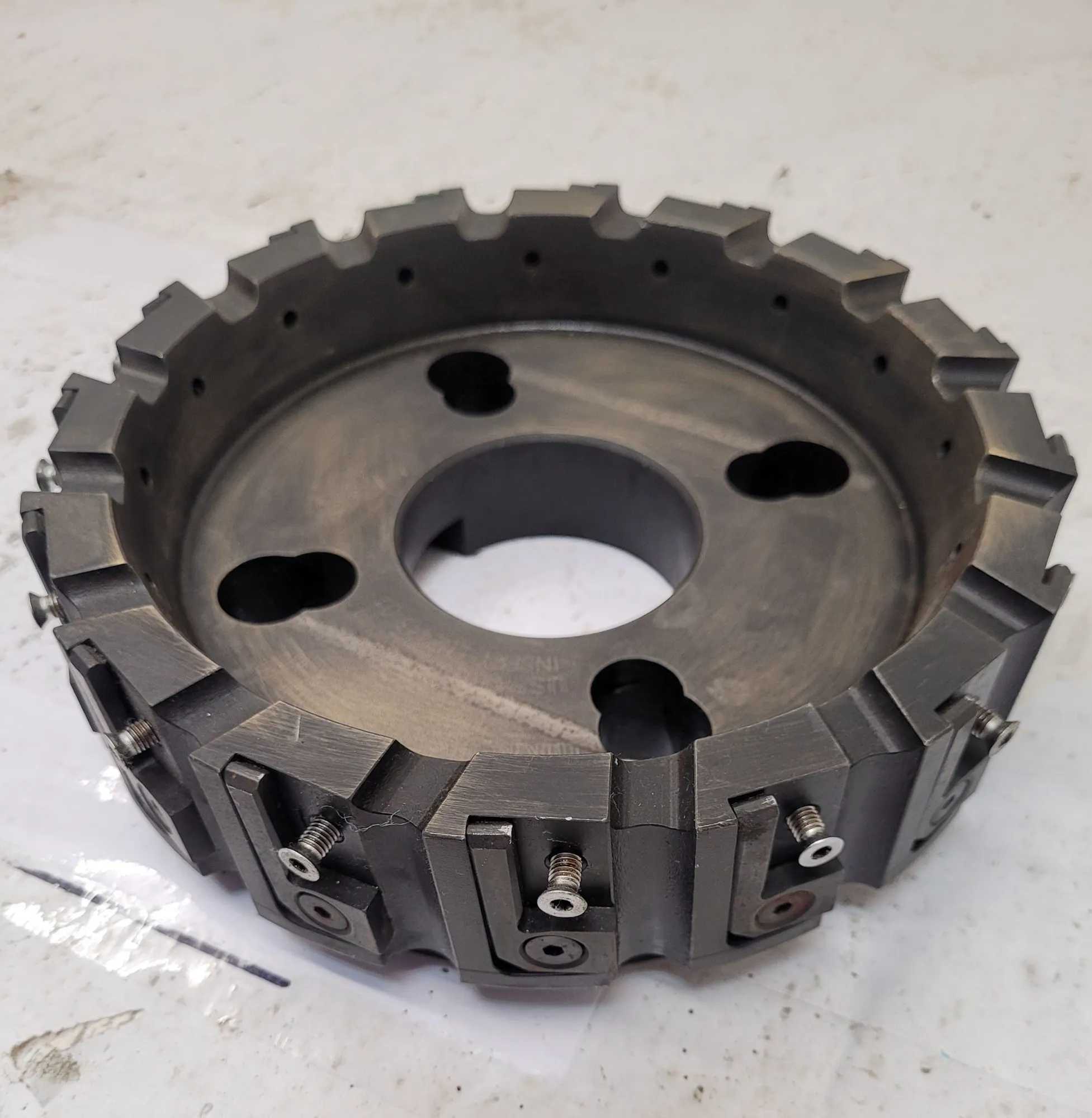 INGERSOLL 6J2T08R01 MAX-I-CUT 8" FACE MILL (TAKES 16 INSERTS) - MACHINING TOOLING & PARTS