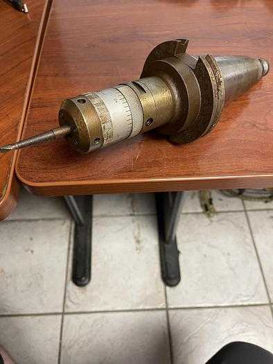C/O SWISS MADE 44586 CAT 50 TOOL HOLDER & 18011 BORING HEAD, 1/64"-25/32" RANGE - TOOL HOLDERS