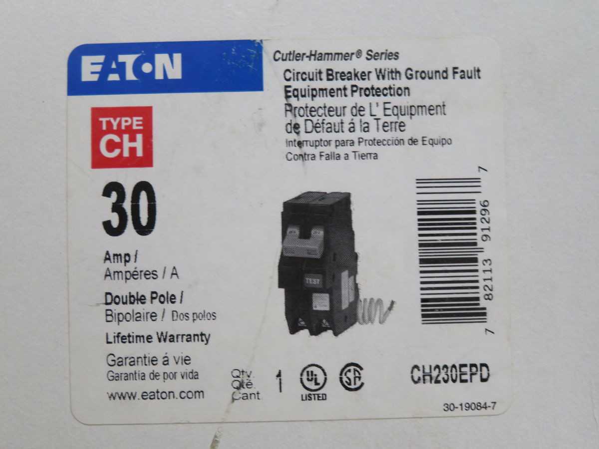 EATON CH230EPD CIRCUIT BREAKER T261295 - CIRCUIT BREAKERS