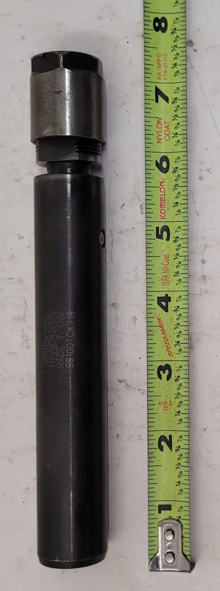 Kennametal Erickson Collet Chuck Extension, 7-1/8" OAL, 1" Body Dia, .70" Bore Dia - MACHINING ACCESSORIES & TOOLING