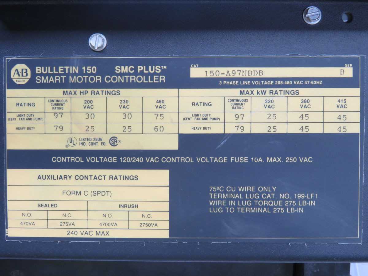 ALLEN BRADLEY 150-A97NBDB SOFT START, 97A CURRENT, 3PHASE, 380-480V VOLTAGE, 50/60HZ FREQ - MOTOR STARTERS