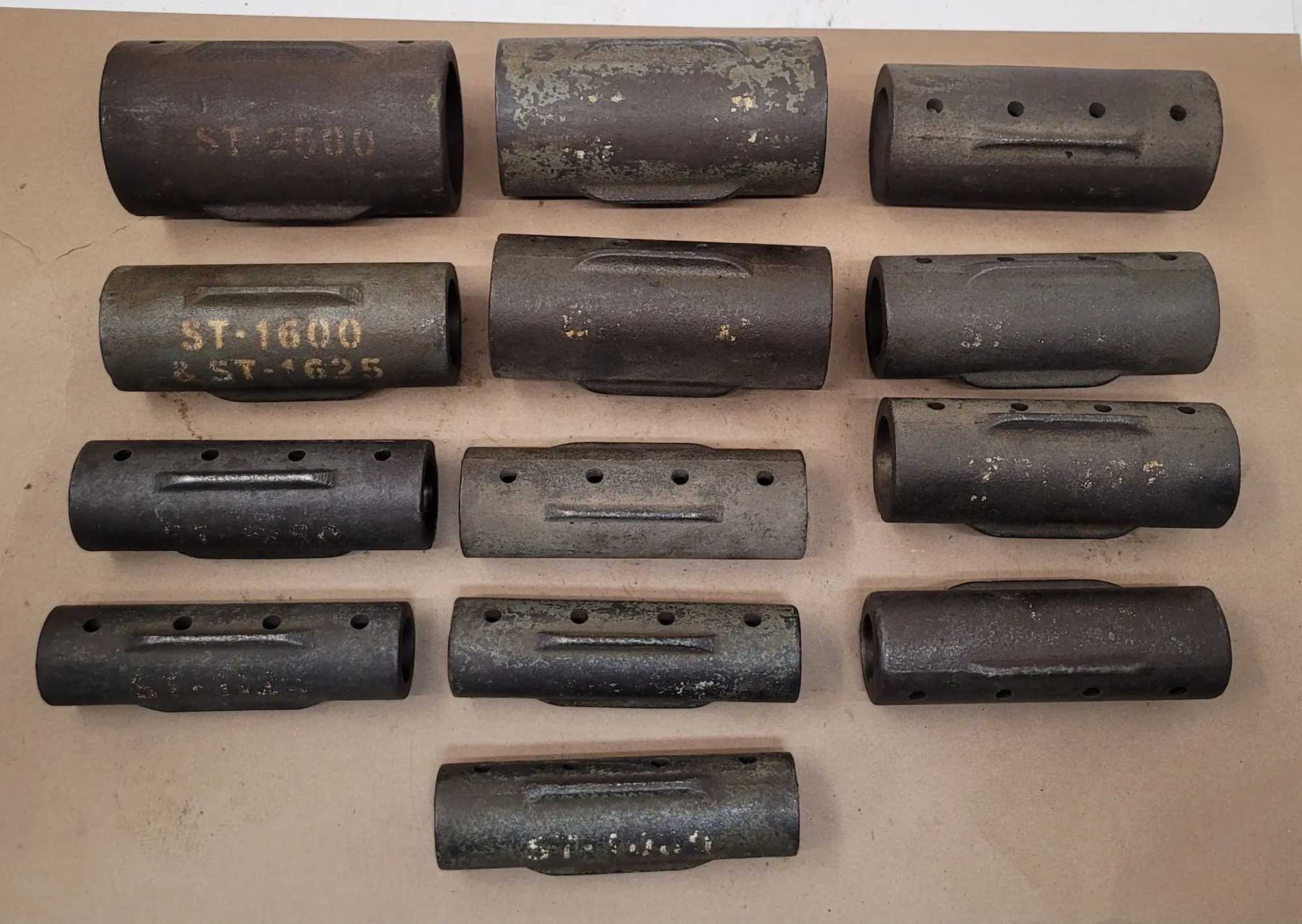 SUNNEN MANDREL SLEEVES, SET OF 13, SIZES ST-1060 TO ST-2500 - MACHINING TOOLING & PARTS