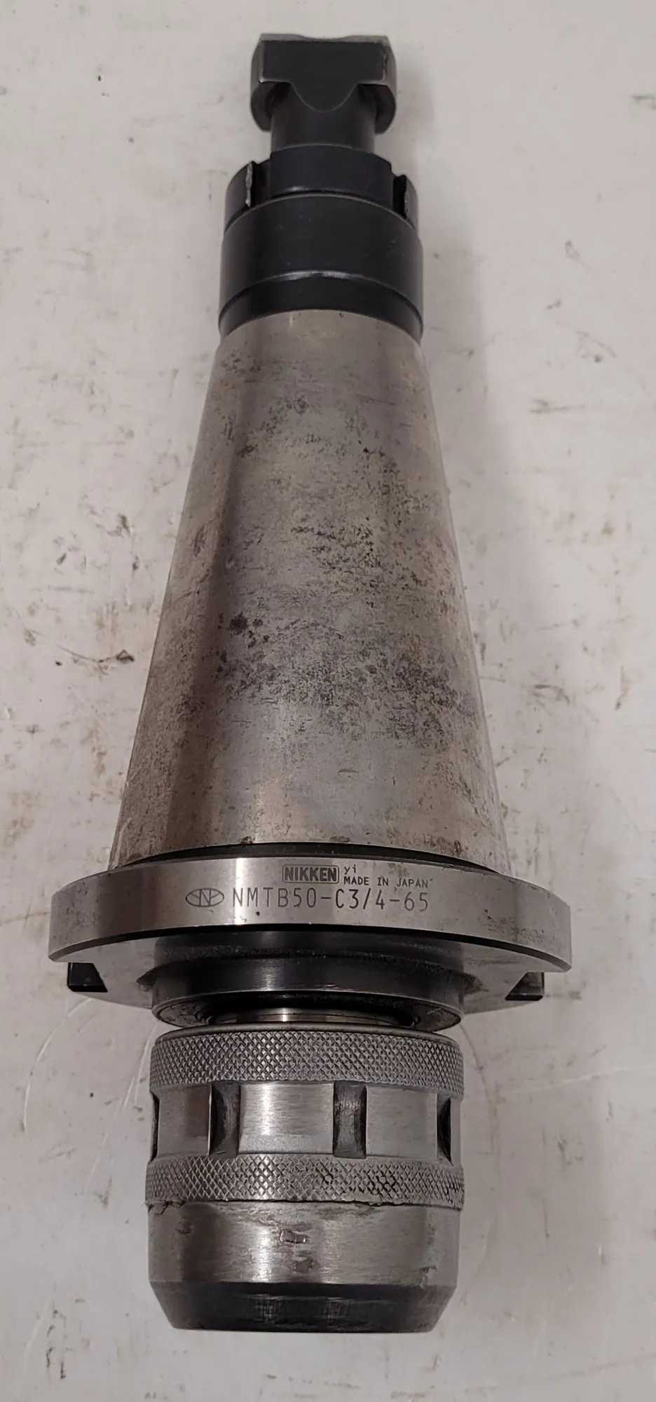 NIKKEN NMTB50-C3/4-65 COLLET CHUCK CAT 50 HOLDER OAL 9.75” PROJECTION 2.75” HOLE 1.32” - MACHINING TOOLING & PARTS
