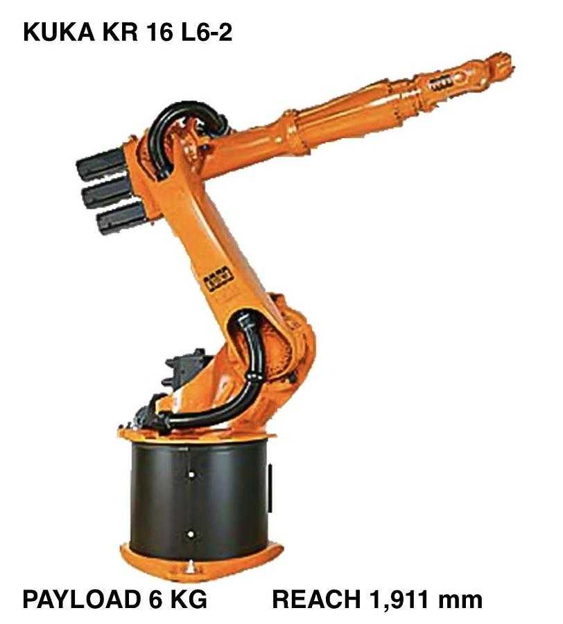 2014 KUKA KR16 L6-2 ROBOT, 6KG PAYLOAD, 1911MM REACH, IP65, ±0.05MM PRECISION - ARTICULATED ROBOTS