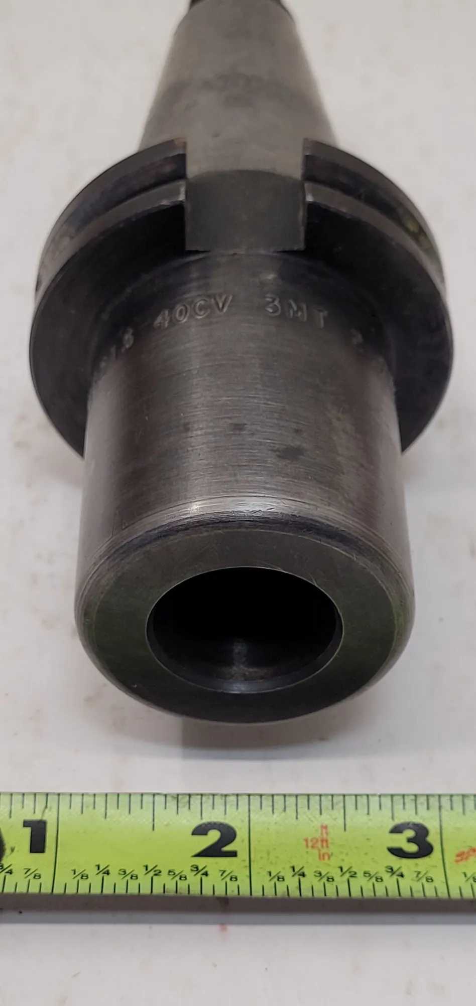 COLLIS 68213 MORSE TAPER END MILL HOLDER, CAT 40, PROJECTION 2-3/4”, OAL 6IN, BORE ID 24MM - MACHINE TOOLING