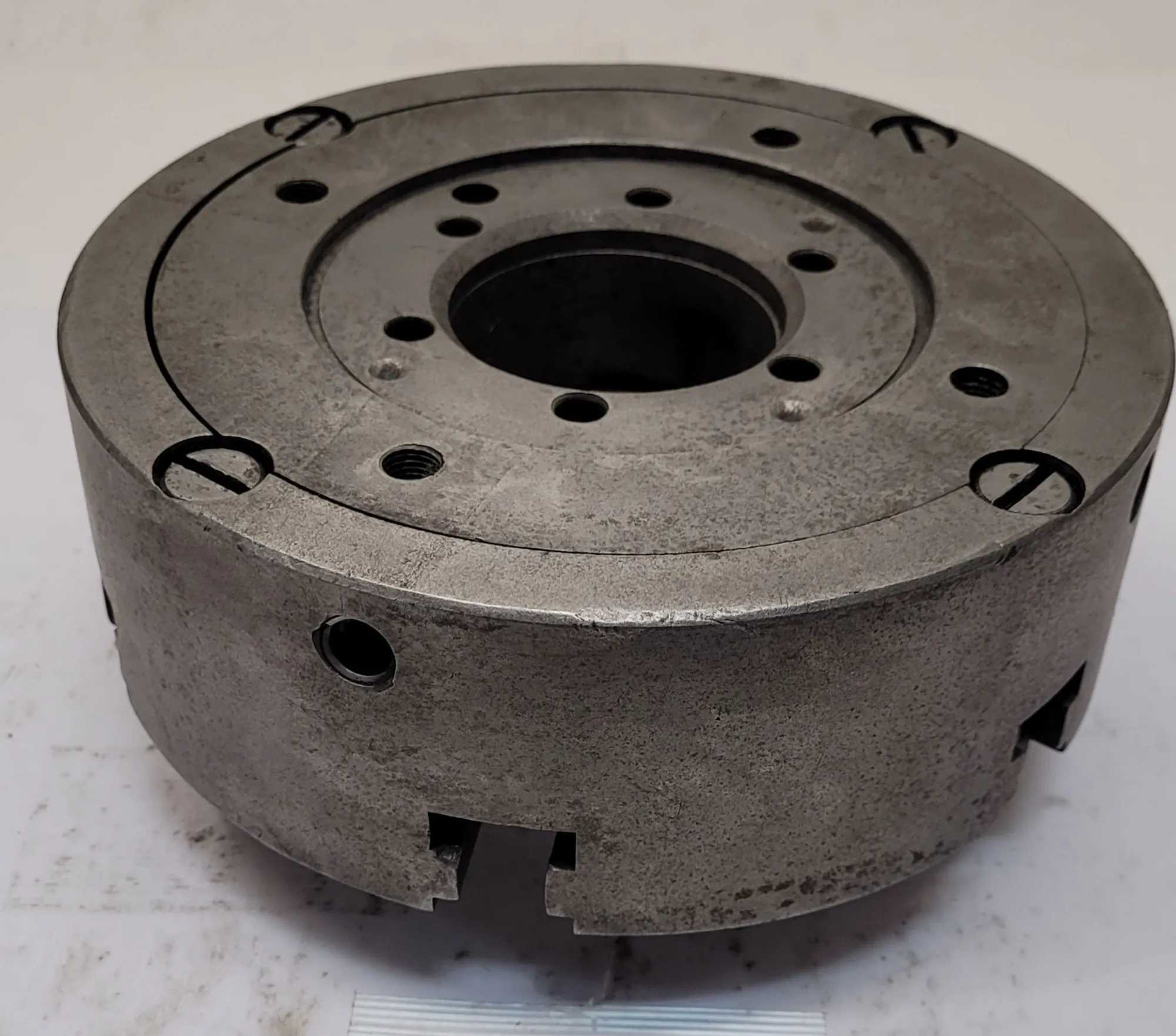 CUSHMAN 8" 3-JAW LATHE CHUCK WITH 2-1/2" CENTER HOLE - MACHINING TOOLING & PARTS