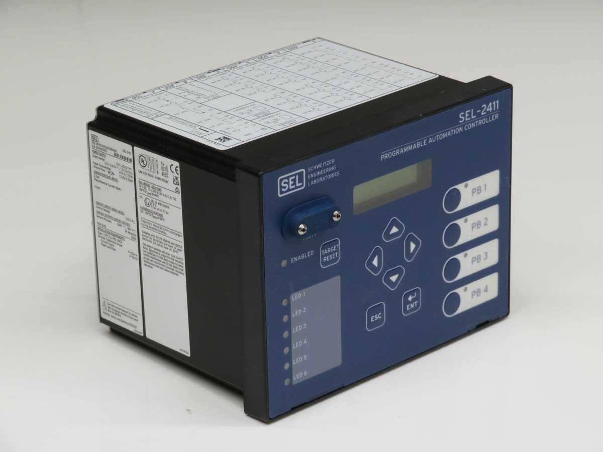 Schweitzer Engineering SEL-2411 Controls PLCs, ARM9 300 MHz CPU, 64 MB RAM, 12 DI, 8 DO, -40 to +85C Temp - PROTECTION RELAY