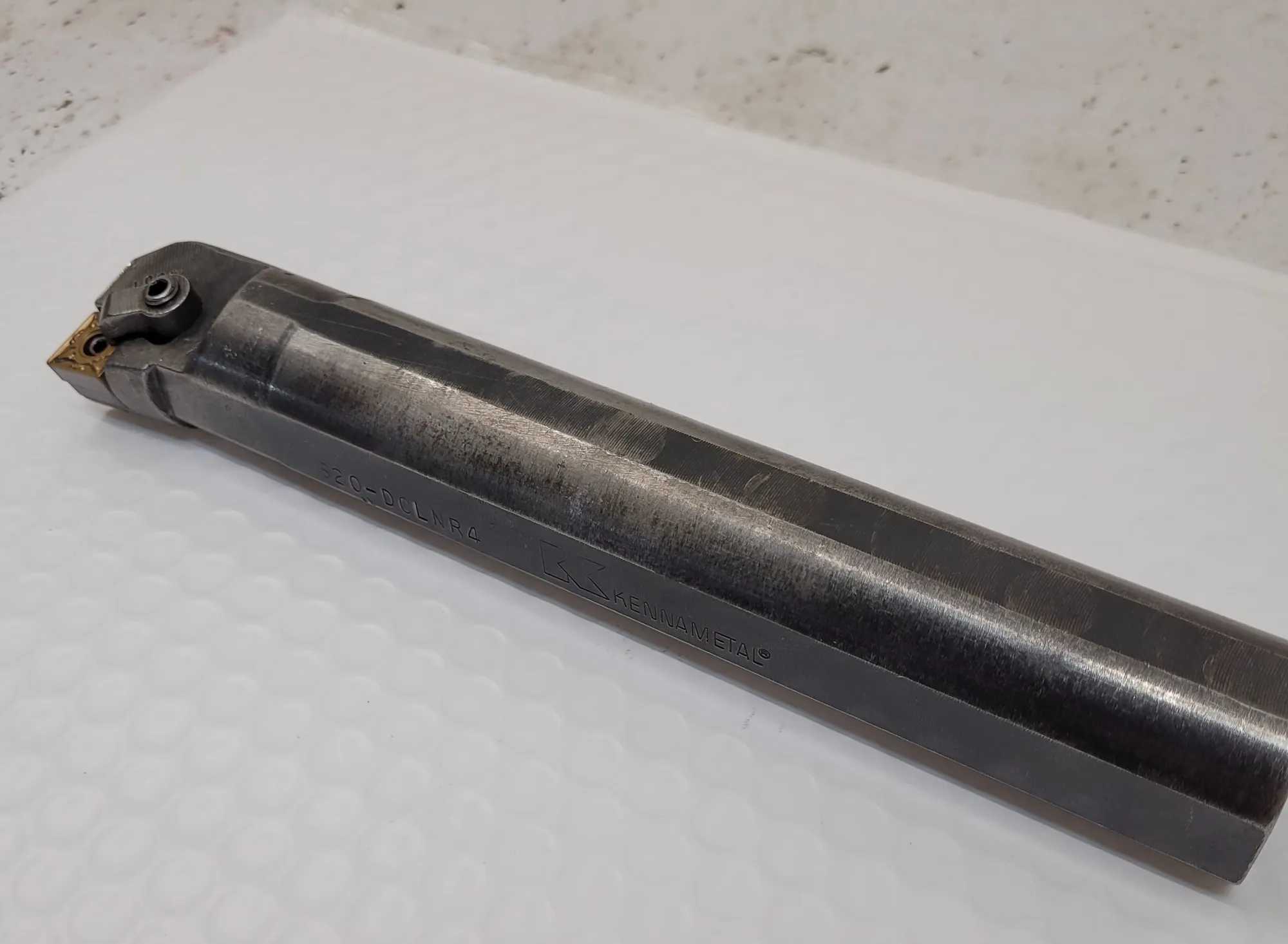 KENNAMETAL S20-DCCLNR4 NF1 BORING BAR, 1.25" SHANK, INDEXABLE INSERT, 8” OVERALL LENGTH - MACHINE TOOLING
