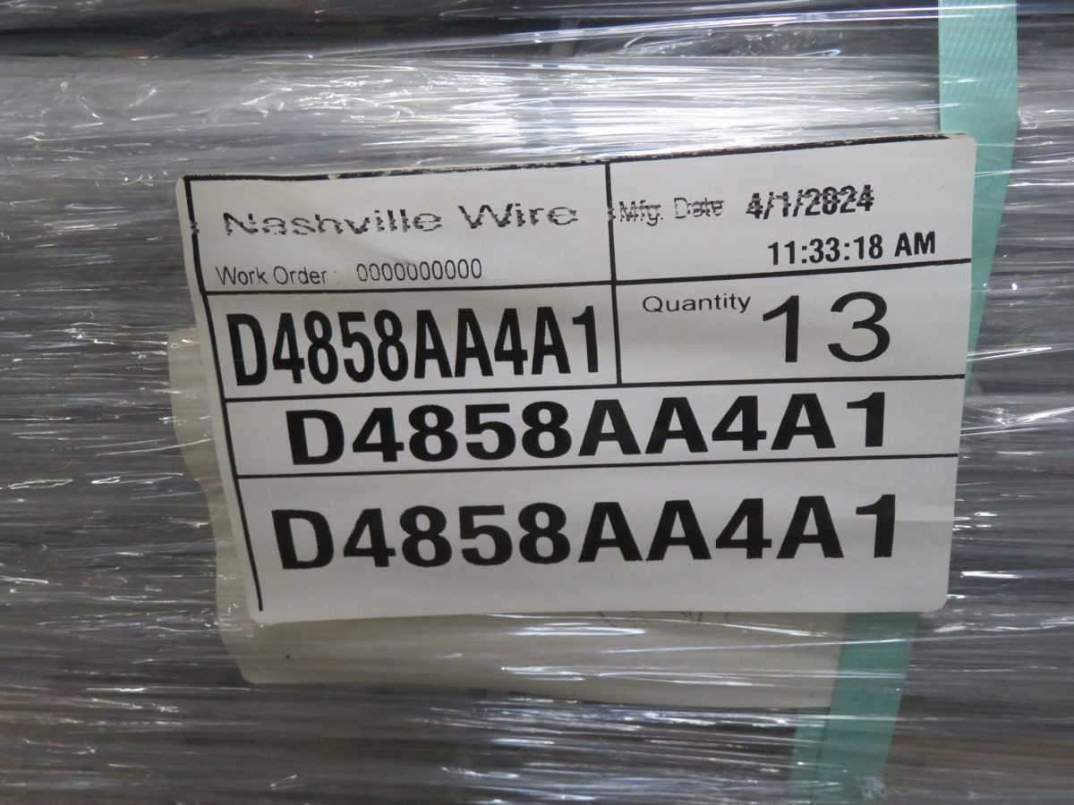 Lot Of 13 Nashville Wire D4858AA4A1 Pallet Rack Decking 58 In W For 48 In Uprights - PALLET RACKING