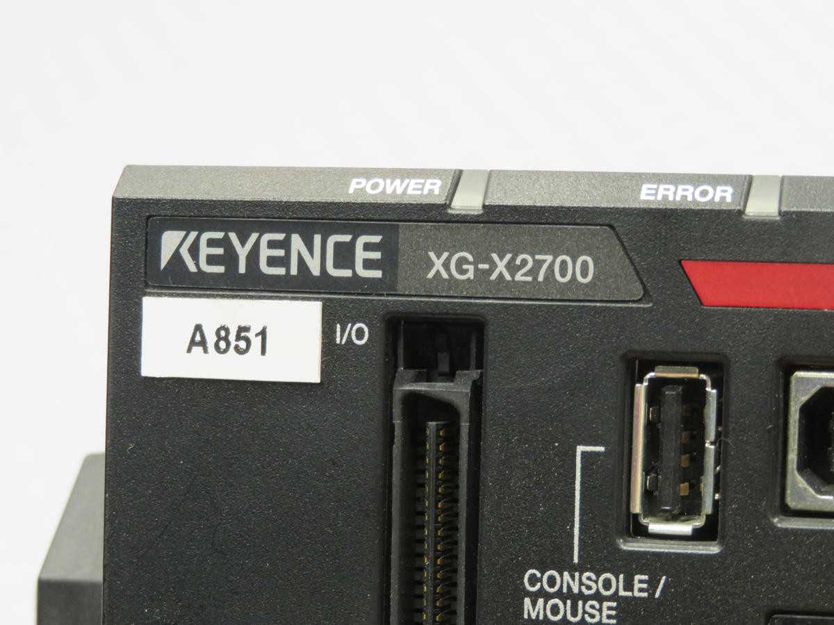 KEYENCE XG-X2500 5, CONTROLS PLCS, 5 MP CAMERA, 2X GIGE CAM SUPPORT, 8 DI, 14 DO, 24 VDC POWER - AUTOMATION & CONTROLS