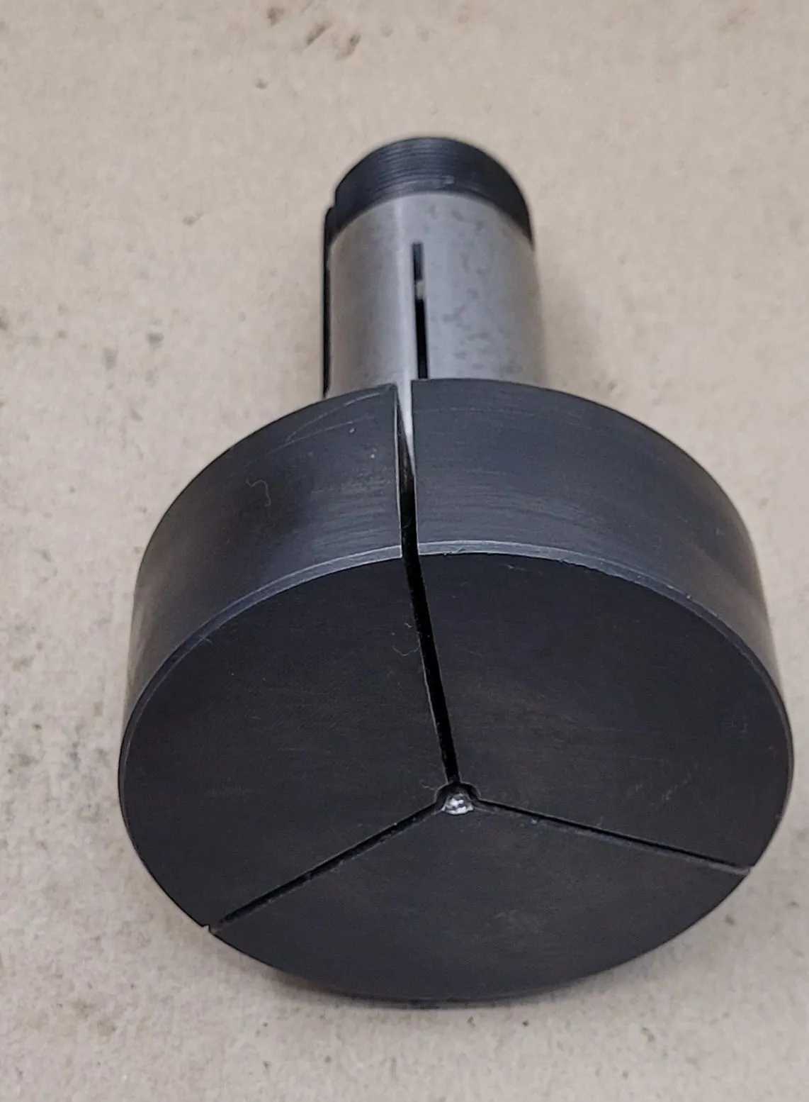 5C STEP COLLET, 3" HEAD DIAMETER, 1-1/8" HEAD THICKNESS, 1/8" PILOT HOLE, 4.5" OAL - MACHINING TOOLING & PARTS