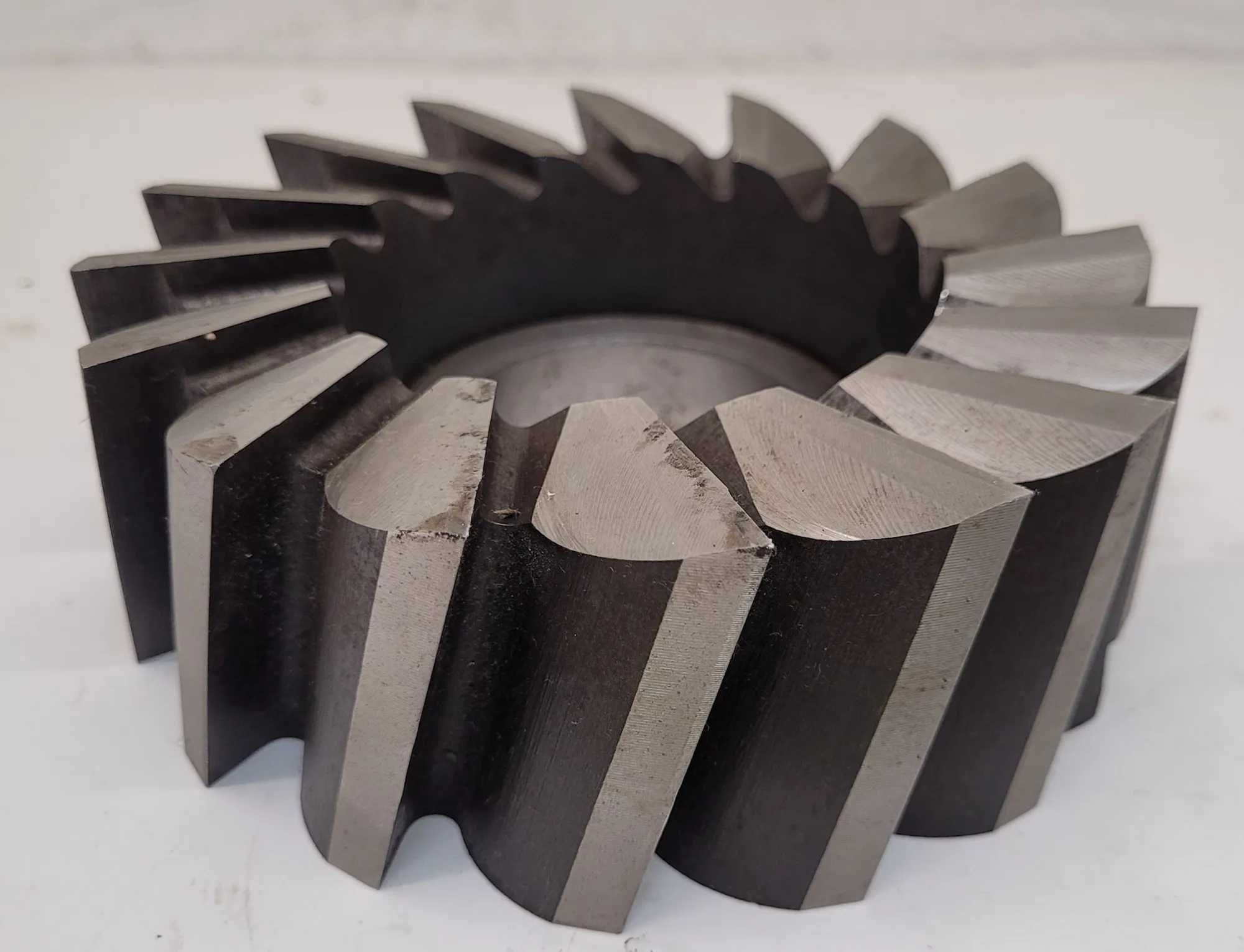 NIAGARA RH FORM CUTTER, 6" X 2" R.H., 2" ARBOR, 6.0" OD, 16 FLUTES - MACHINING TOOLING & PARTS