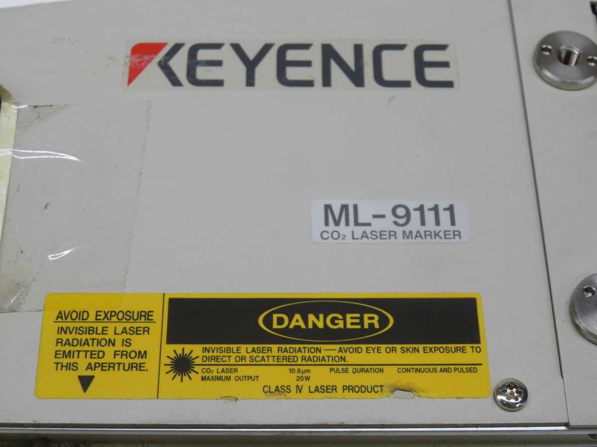 KEYENCE ML-9111 3-AXIS CO2 LASER MARKER - LAB & SCIENTIFIC