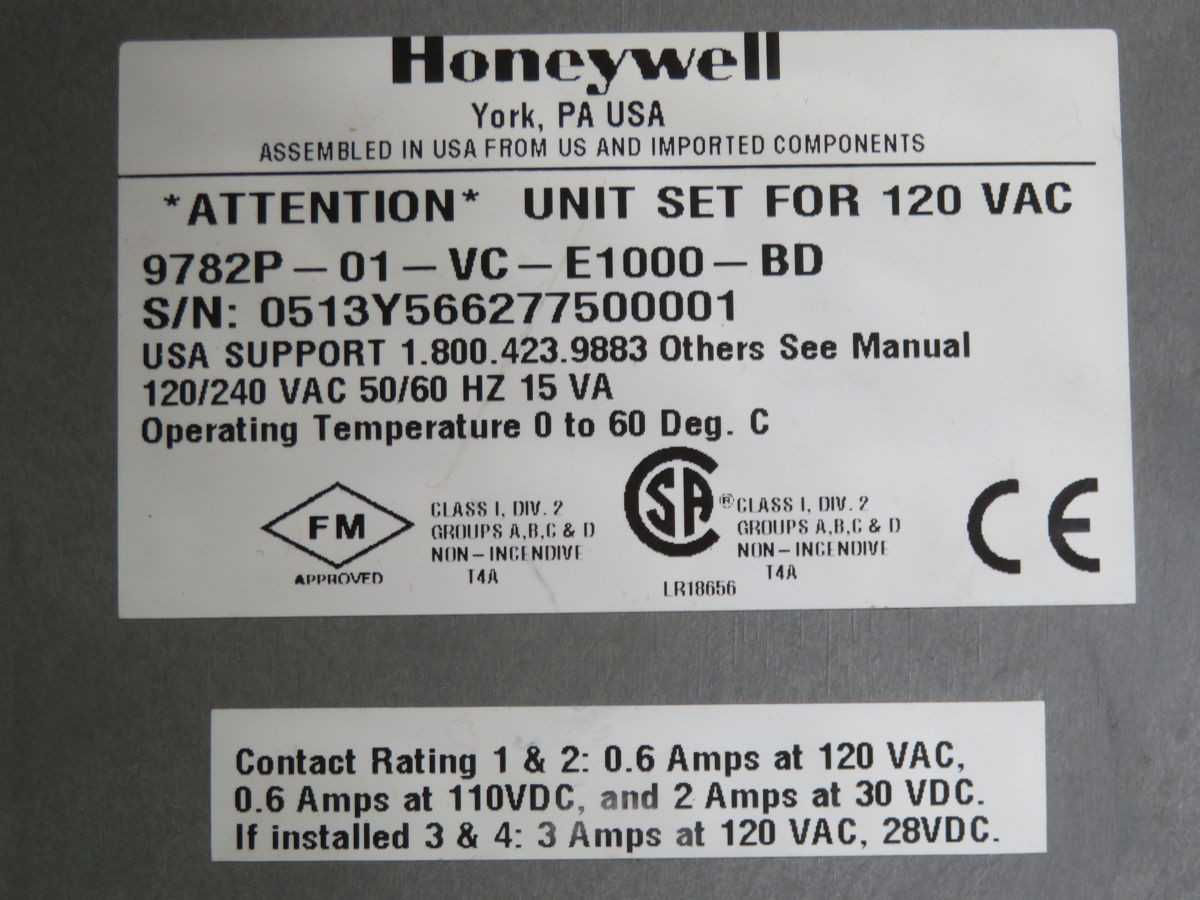 HONEYWELL 9782P-01 - VC-E1000-BD ANALYZER T261831 - PH & ORP MEASUREMENT