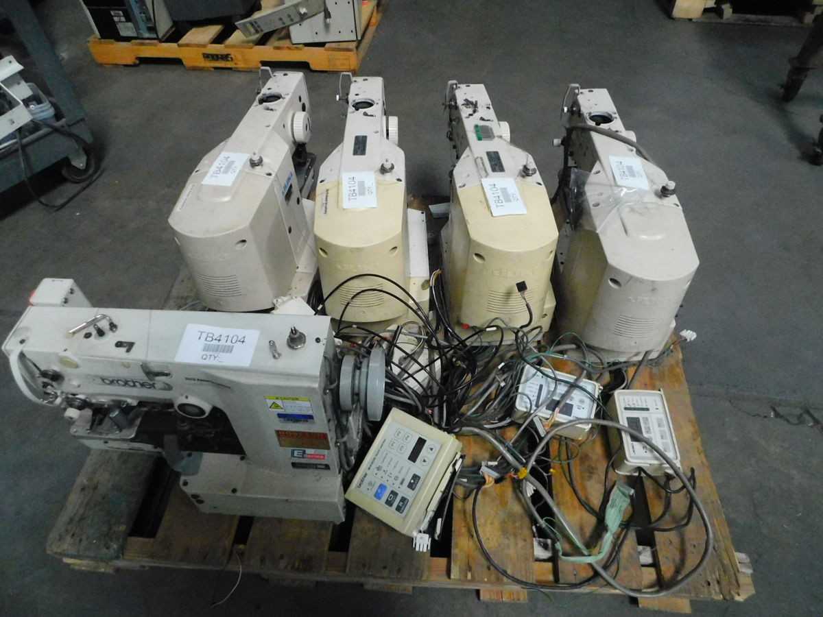 LOT OF 5 JUKI, BROTHER LK-1900, LK3-B434EX SEWING MACHINES - PLANT & FACILITY