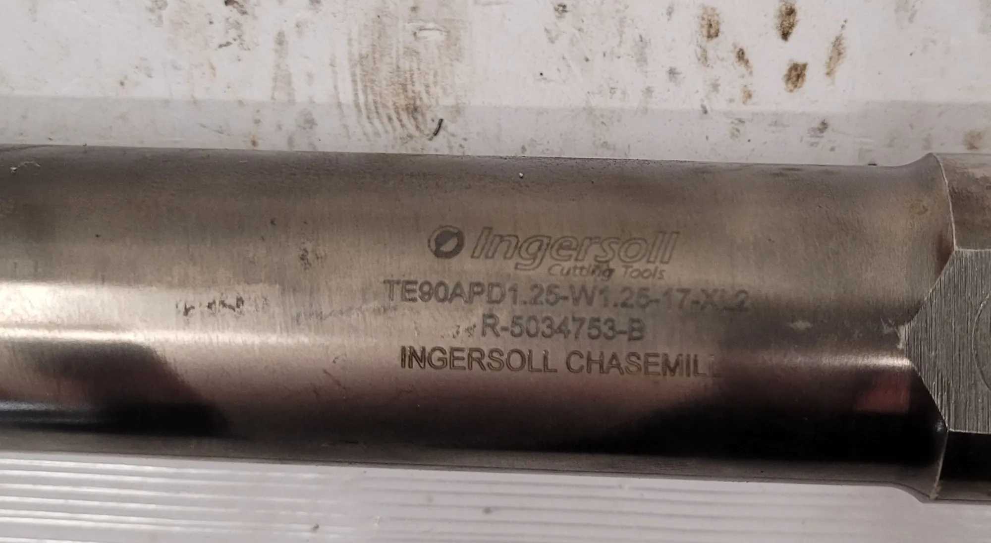 INGERSOLL CUTTING TOOLS TE90APD CHASEMILL END MILLS (LOT OF 2) 1.25" DIA. - MACHINE TOOLING