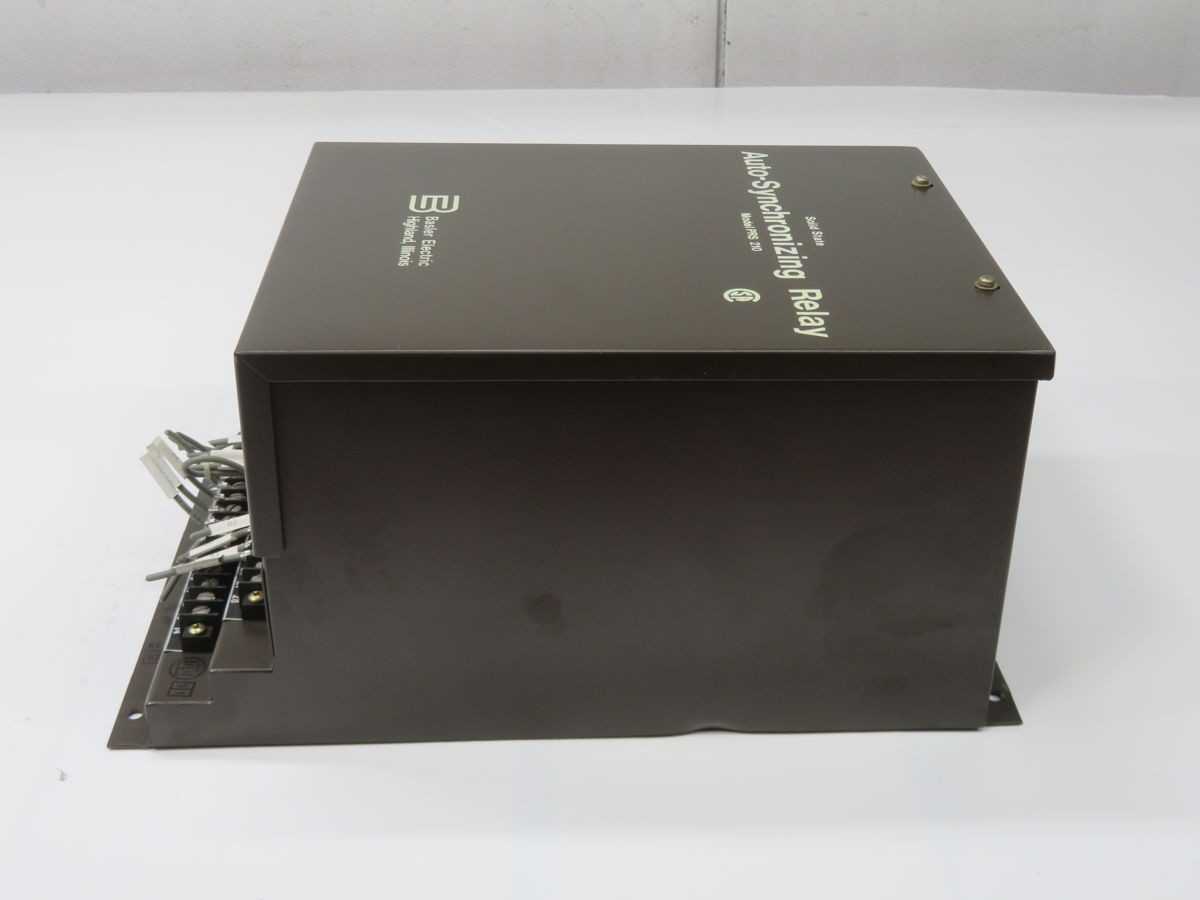 BASLER PRS 210 SOLID-STATE AUTO-SYNCHRONIZING RELAY T268898 - SOLID STATE RELAY