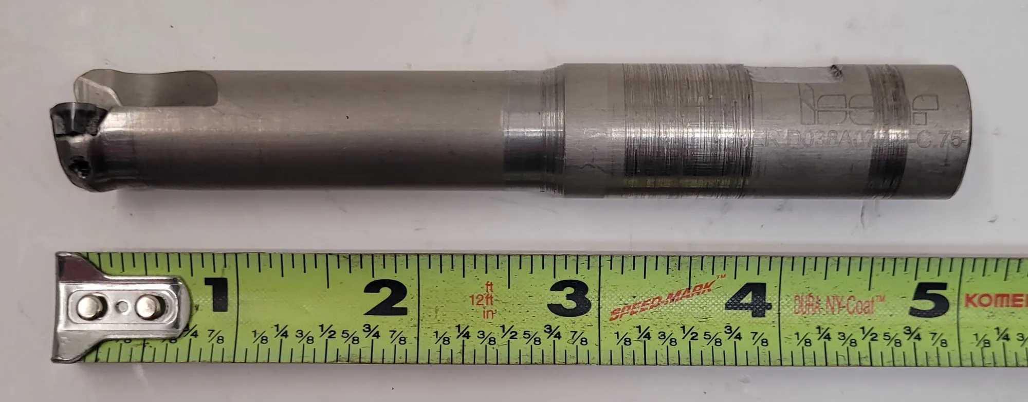 ISCAR END MILL, MODEL ERD038A075-2-C.75-.38, 0.7500 CUTTER DIA. - MACHINE TOOLING
