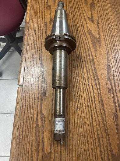 C/O SWISS MADE 44586 CAT 50 TOOL HOLDER WITH 18044 ADJUSTABLE BORING HEAD - TOOL HOLDERS