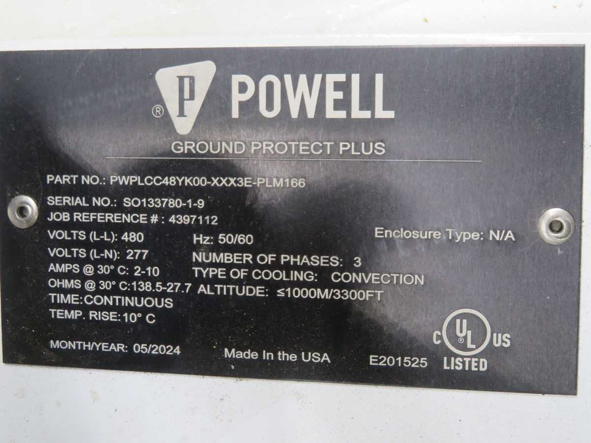 Powell PWPLCC48YK00-XXX3E-PLM166 Ground Protect Plus T259089 - ELECTRICAL COMPONENTS