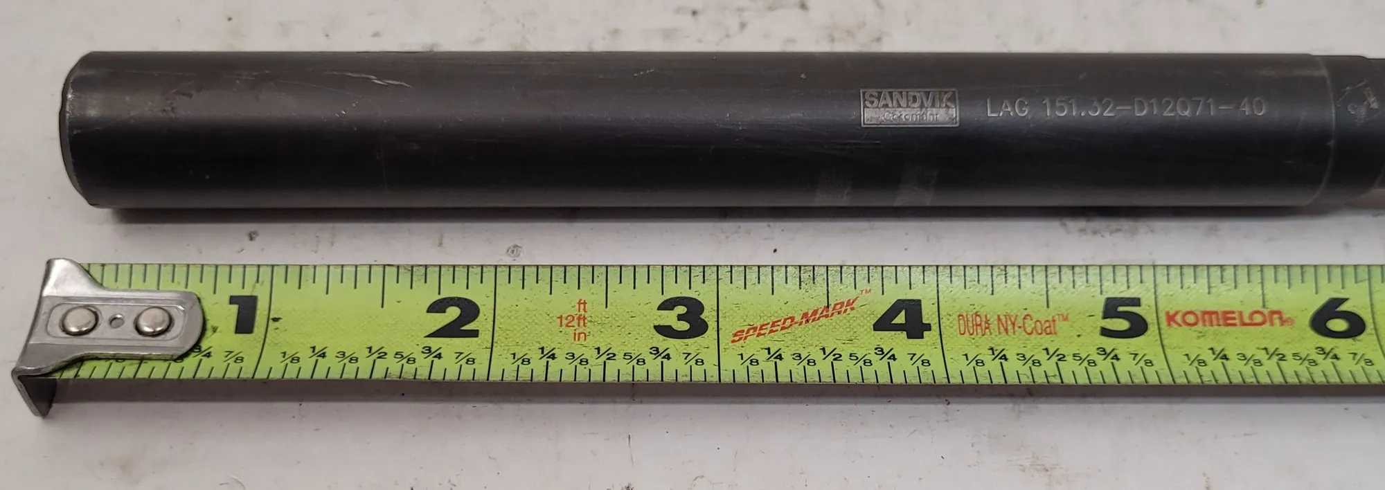 SANDVIK COROMANT LAG 151.32-D12Q71-40 T-MAX Q-CUT BORING BAR FOR GROOVING - MACHINE TOOLING